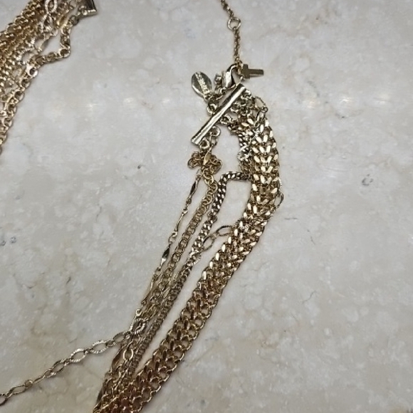 Gold Layered Cross Necklace - Picture 3 of 4